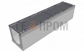 лоток водоотводный бетонный super dn150 h=210 с решеткой чугунной вч (комплект) кл. е600
